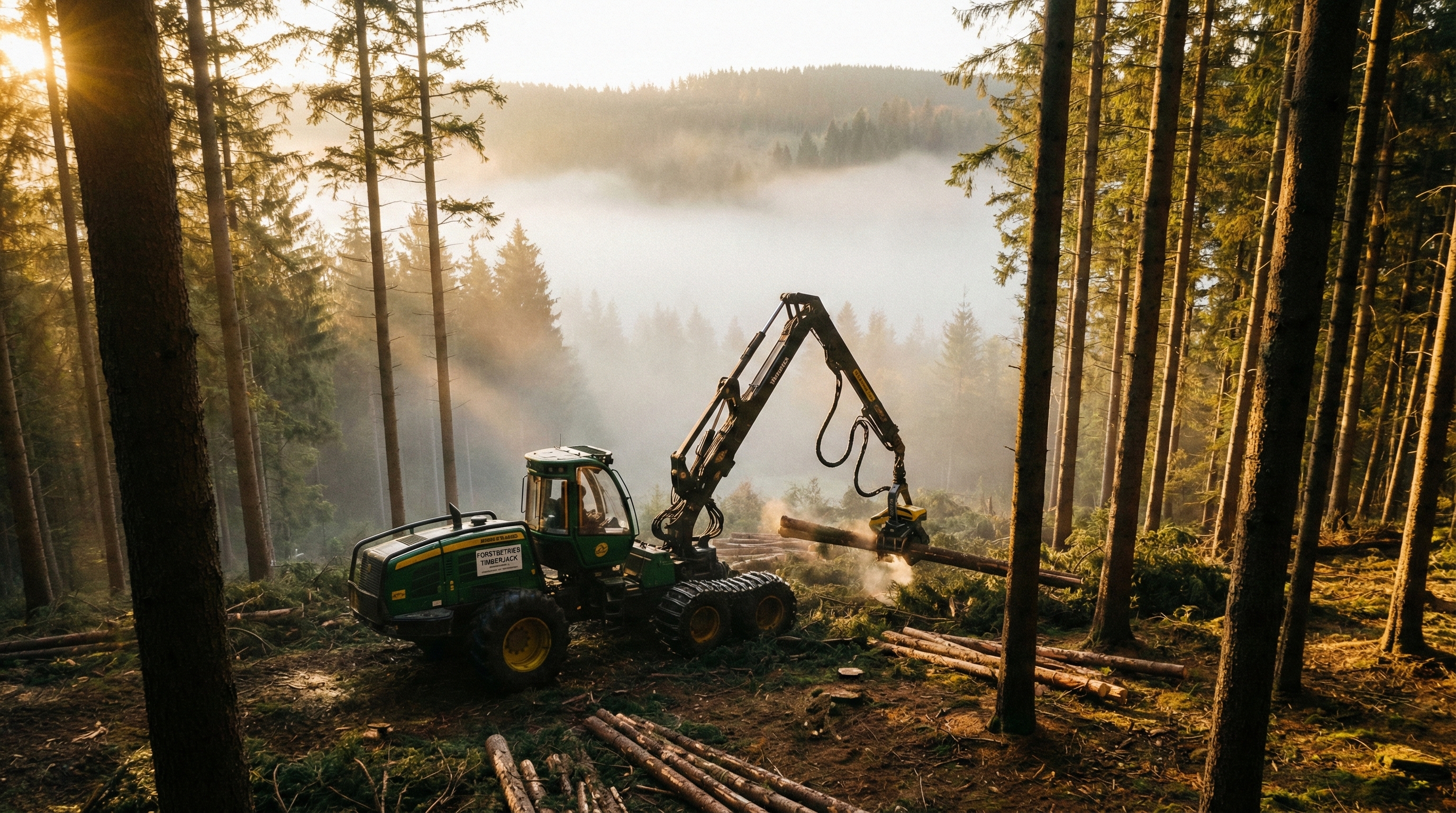 DACH forestry machine in operation